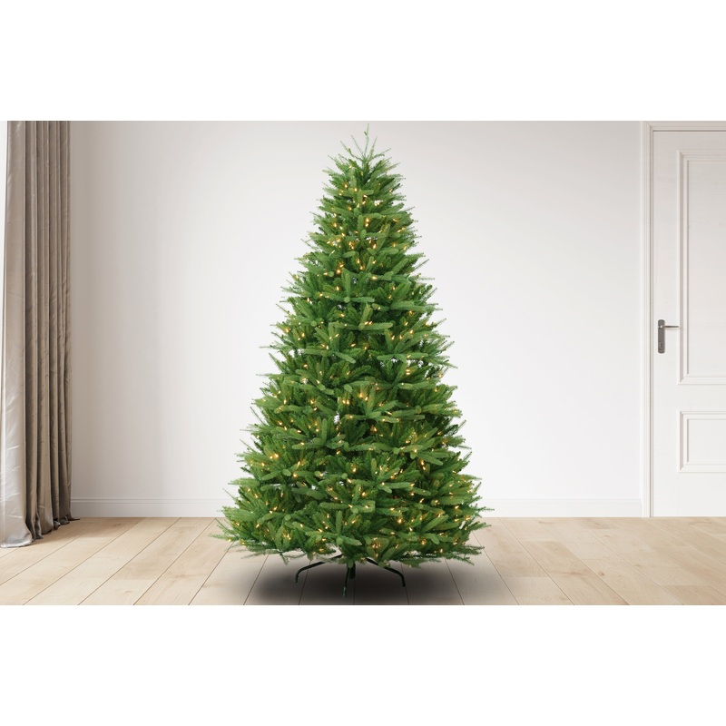 7.5 ft Wyoming Fir Christmas Tree with M4 Warm White lights, 62D