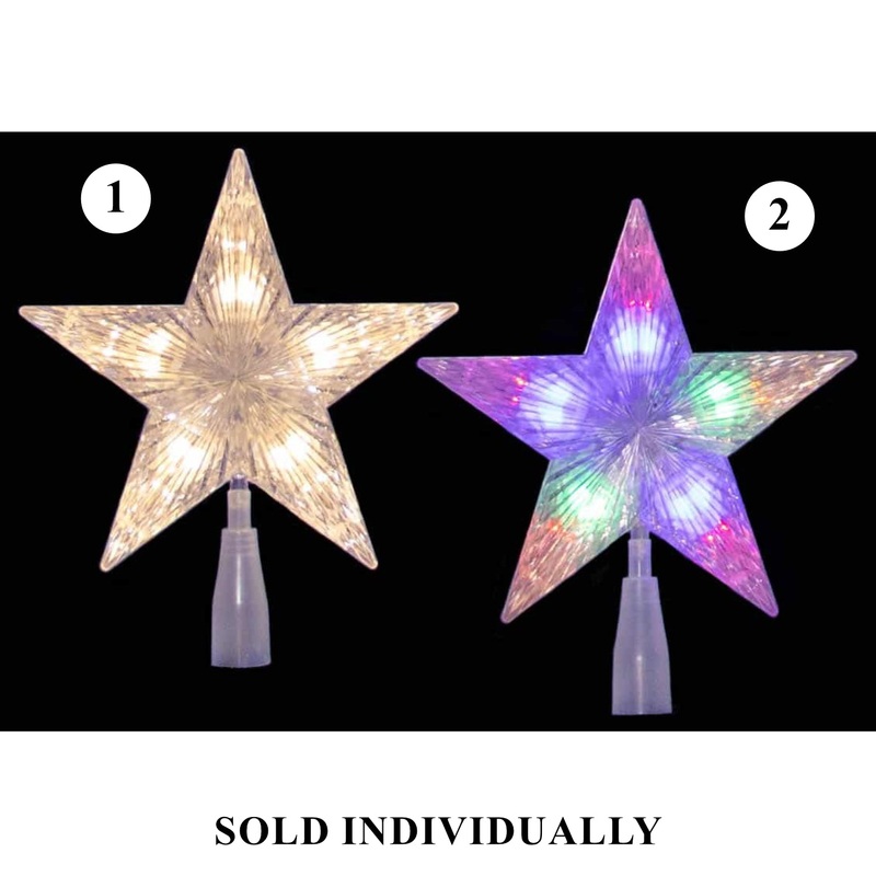 Crystal Star Tree Topper, 10 (2 styles – sold individually)