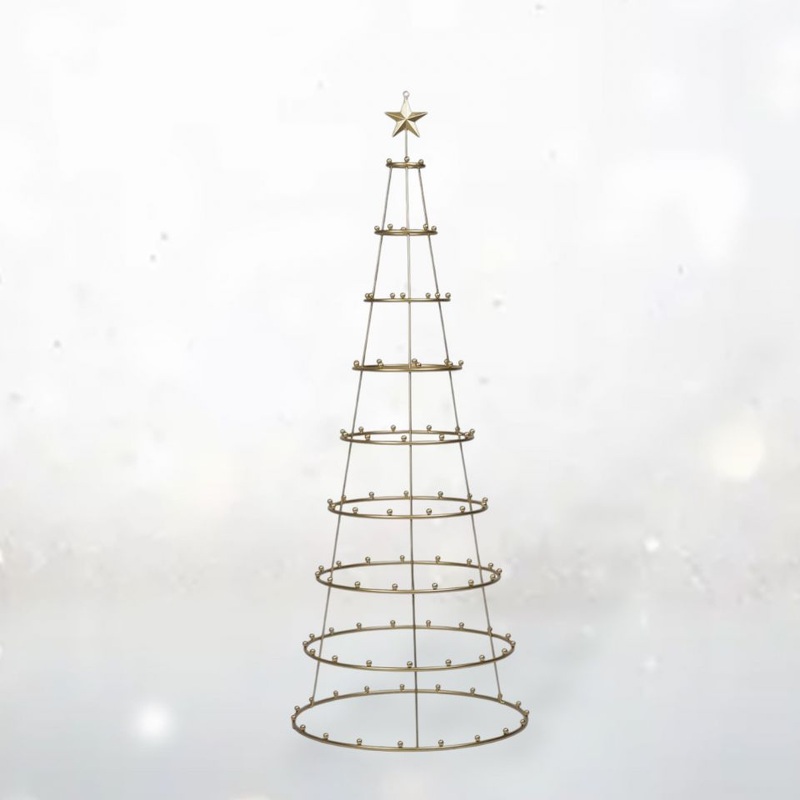 Gold Ornament Tree Display, 50