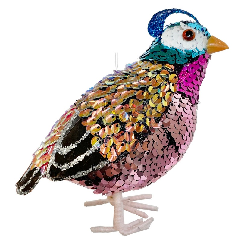 Sequin Quail – Pink, 6