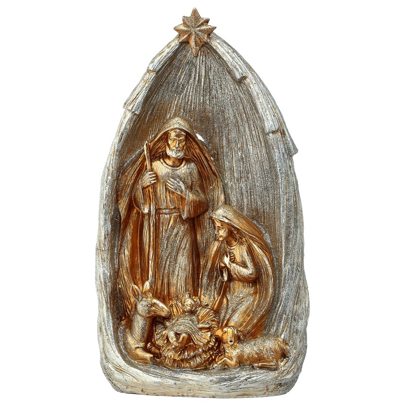 11.5 Resin Holy Family w/Cresh