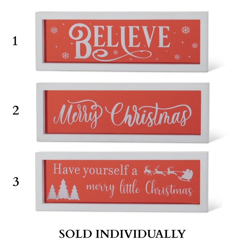 12 Holiday Message Signs (3 styles – sold individually)