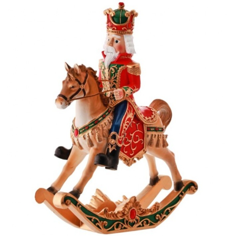 15 Resin Nutcracker Rocking Horse Figurine