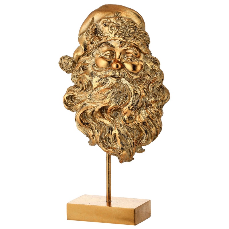 17 Resin Santa Head Table Piece