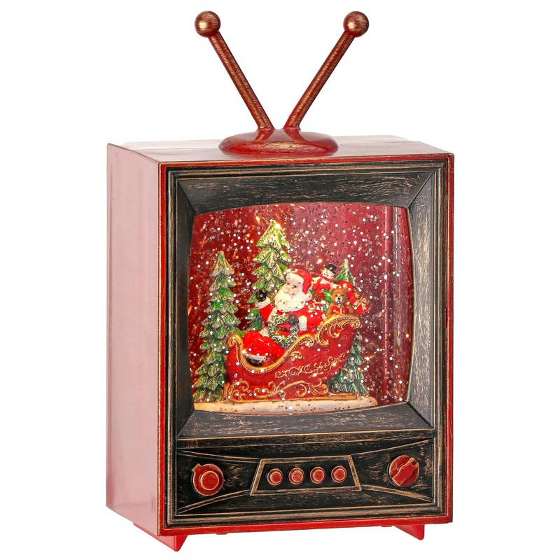 6.5 LED Santa TV Water Globe