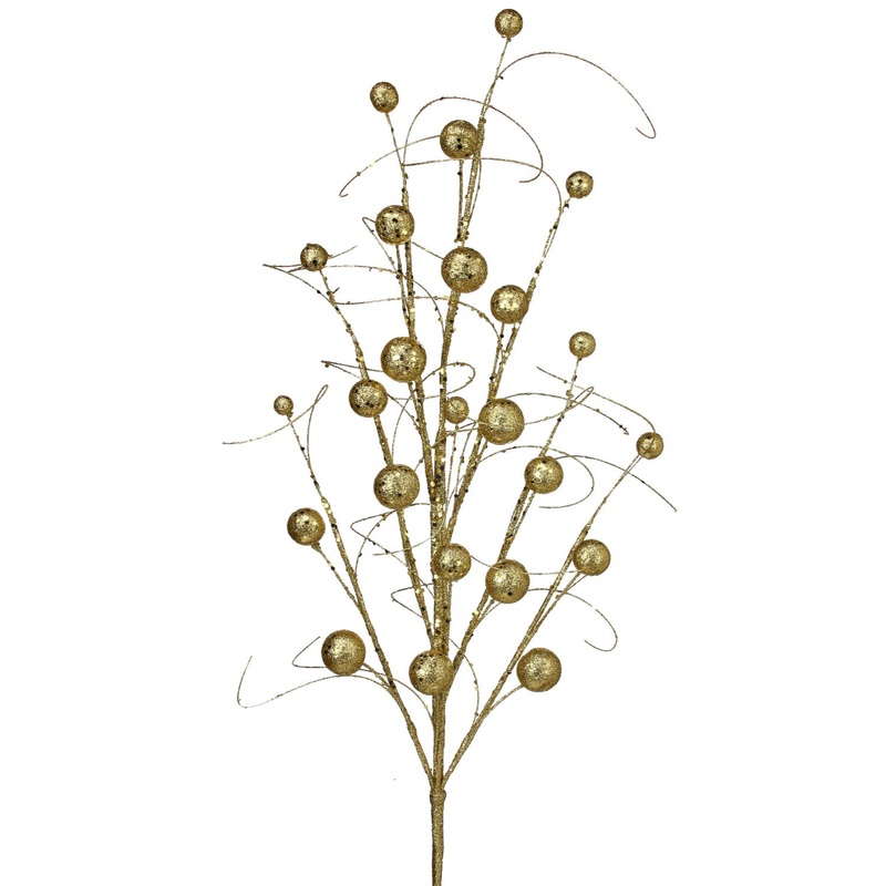 Glitter/Sequin Wispy Ball Spray, 34 (Gold)