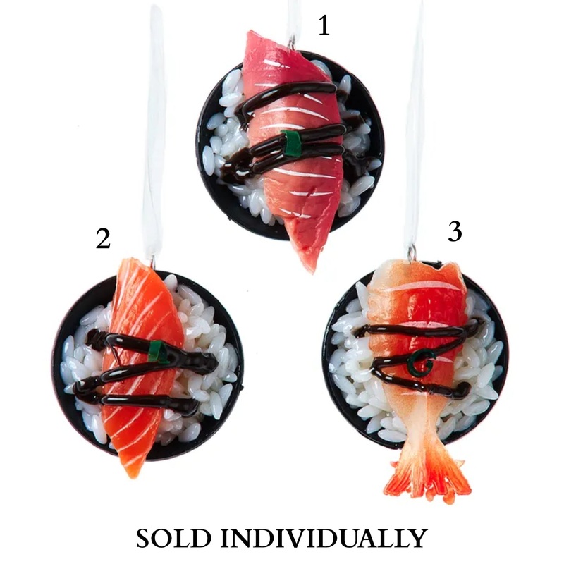 Sushi Rice Bowl Ornaments (3 Styles  Sold individually)