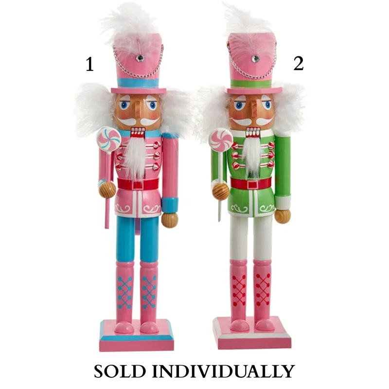 15 Pastel Soldier Nutcrackers (2 Styles  Sold individually)