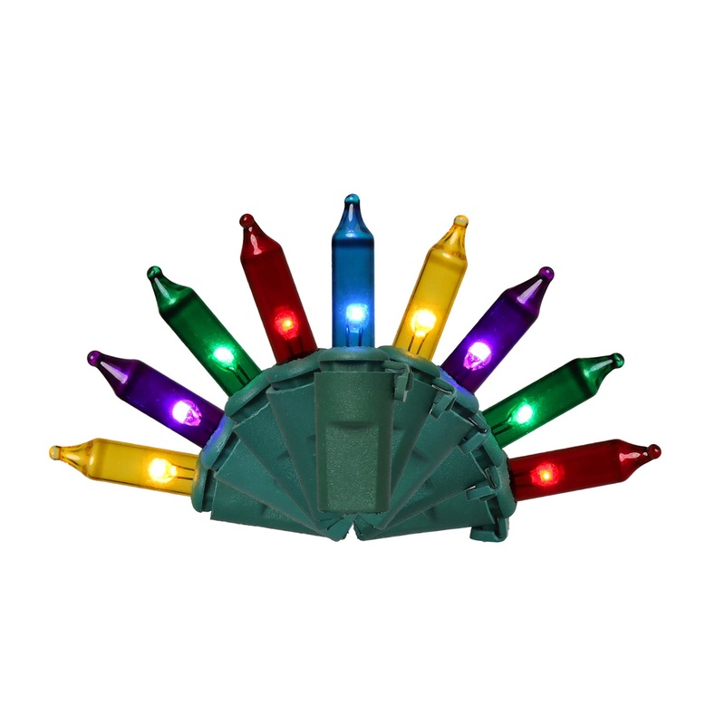 Classic LED Multicolor Light Set – 3 Bulb Spacing (T5, 100L)