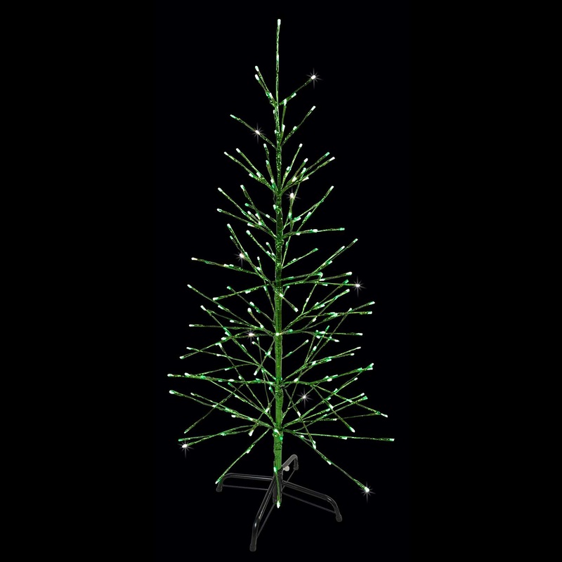 LED 4′ Green Twig Tree with Green Tape