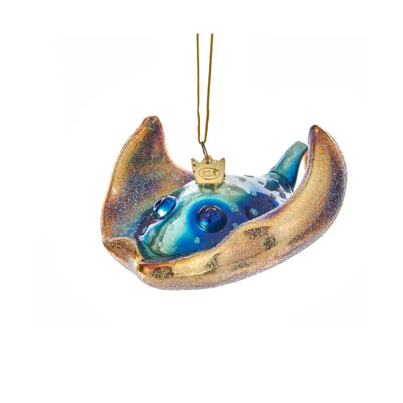 Noble Gems Glass Stingray Ornament