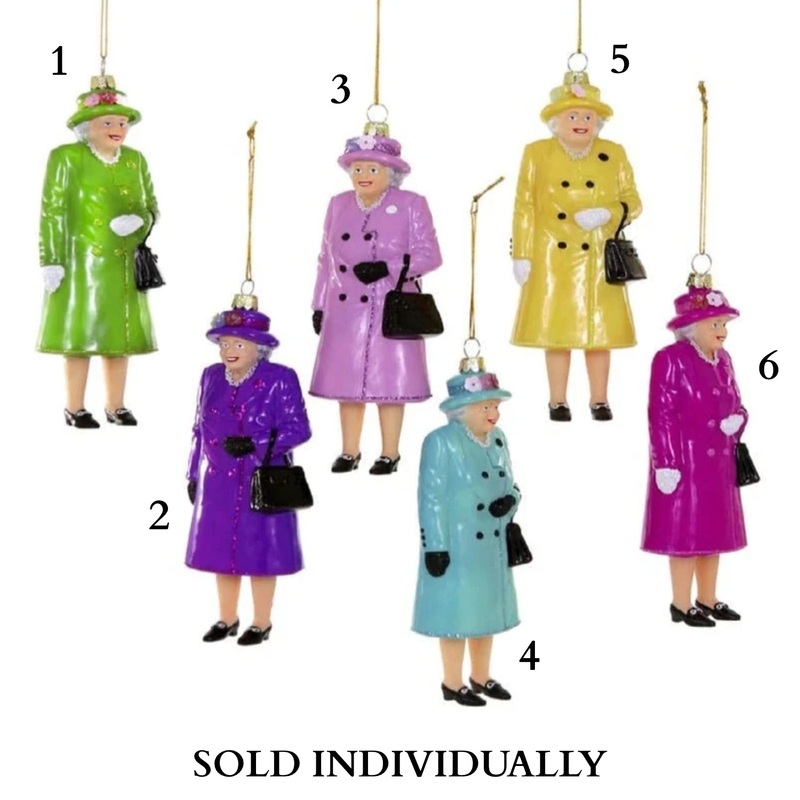 Queen Elizabeth II Ornament, 6.5 (6 styles – sold individually)