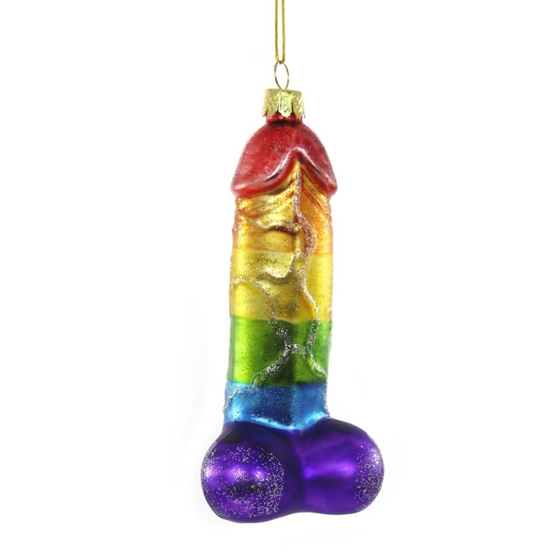 Rainbow Penis Ornament, 4