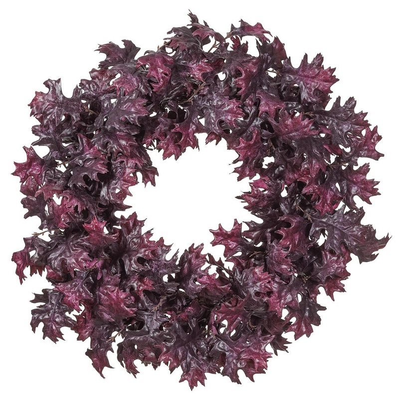 30 Oak Leaf Wreath, Purple (Two Tone)