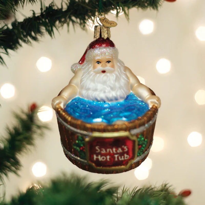 Santa’s Hot Tub Ornament