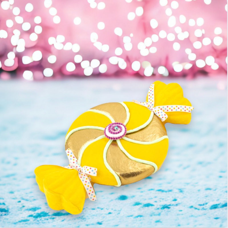17 Yellow/Gold Swirl Candy Wrapper