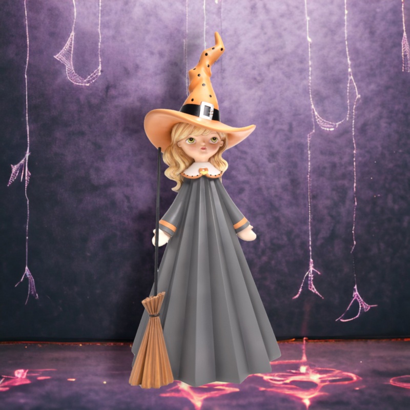 21 Witch Girl w/Broom