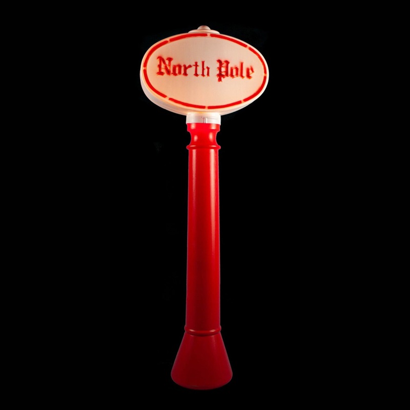 45 Lit Blow-Mold North Pole Sign