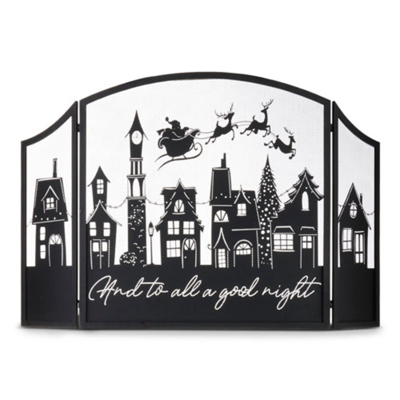 And to All a Good Night Fireplace Screen, 48