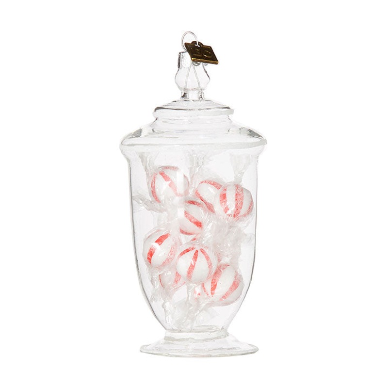 Peppermint Candy Jar Ornament, 5