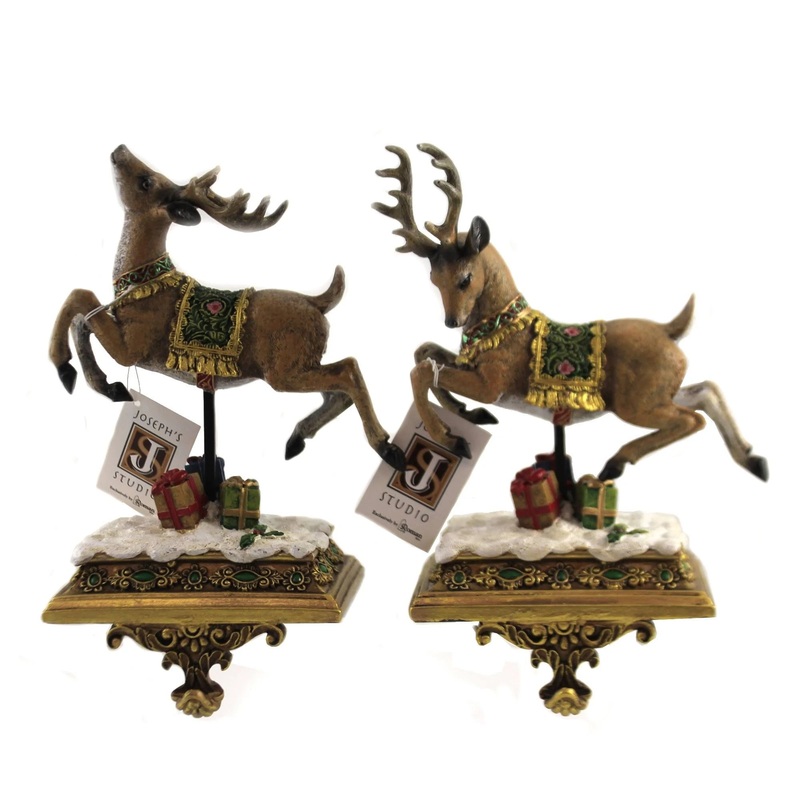 Reindeer Stocking Holder, 8 (2 Styles – Sold individually)