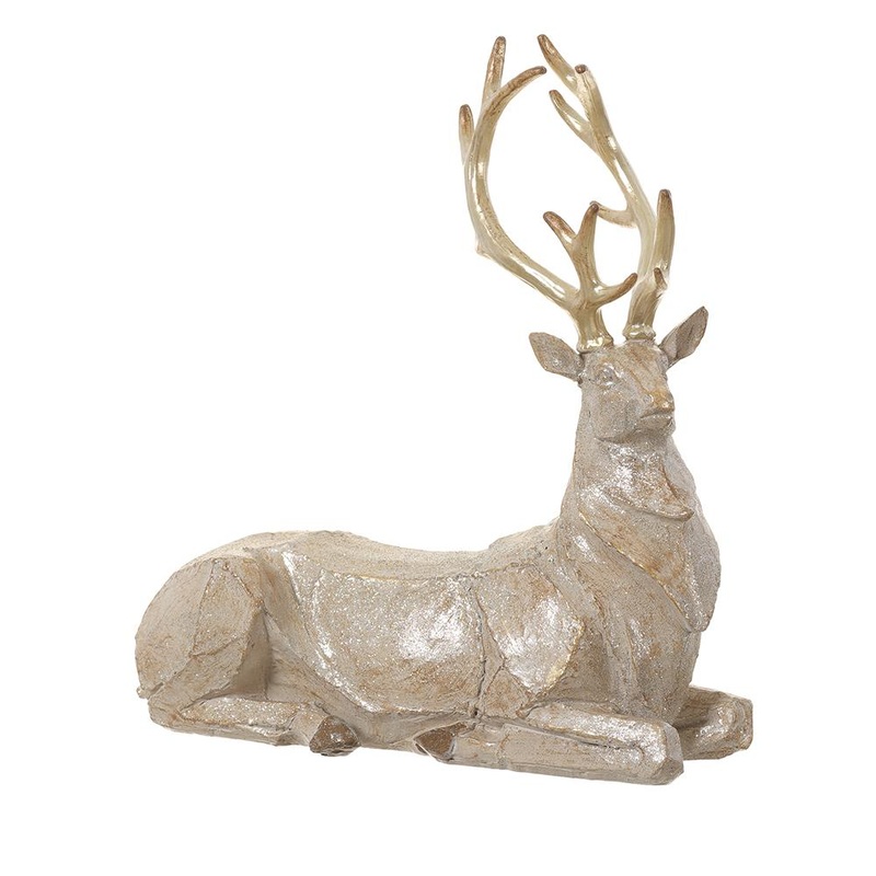 10.75 Glittered Reindeer (Champagne)