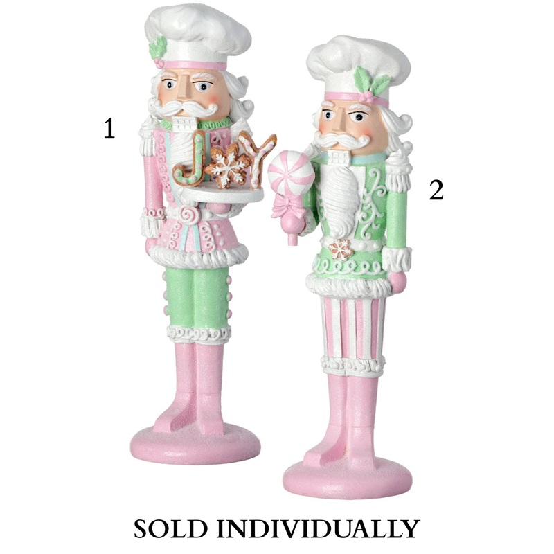 11.5 Resin Pastel Candy Nutcracker (2 Styles – Sold individually)