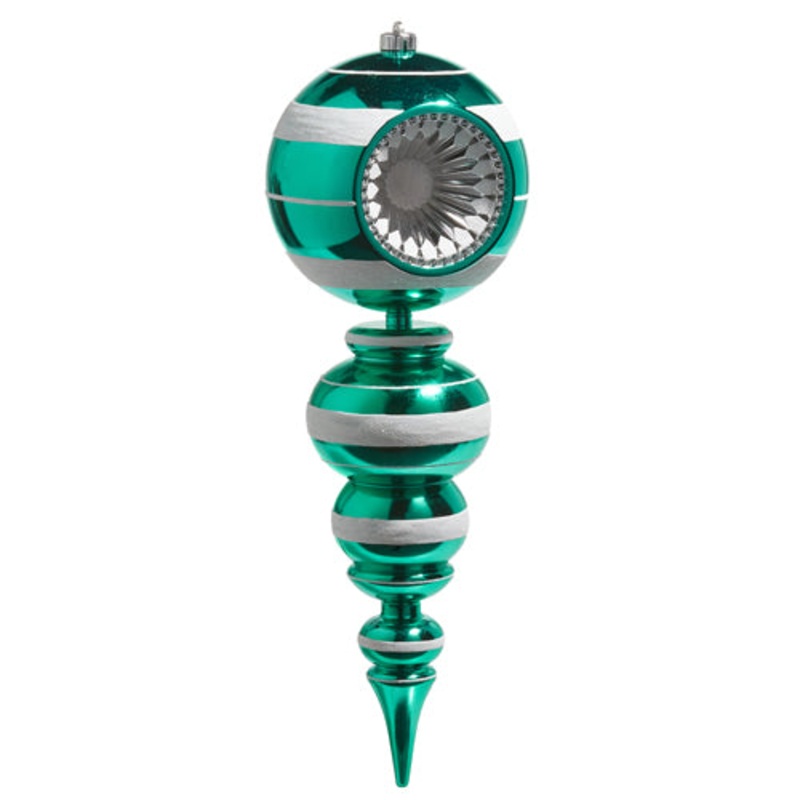 22 Green Reflector Ornament