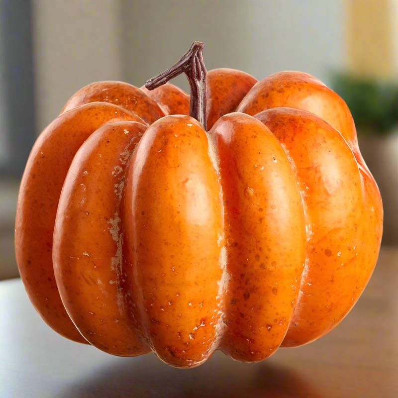 Orange Pumpkin, 6.25H x 7D
