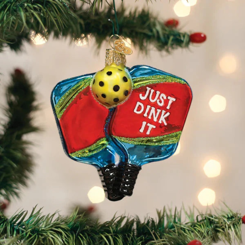 Pickleball Paddles Ornament, 3.75