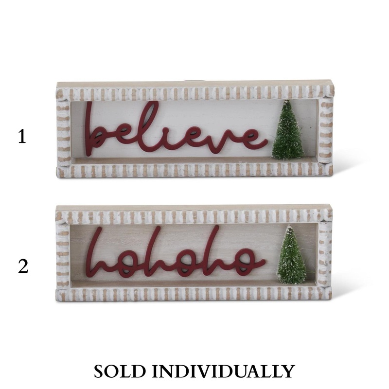 11.75 Holiday Message Signs (2 styles – sold individually)