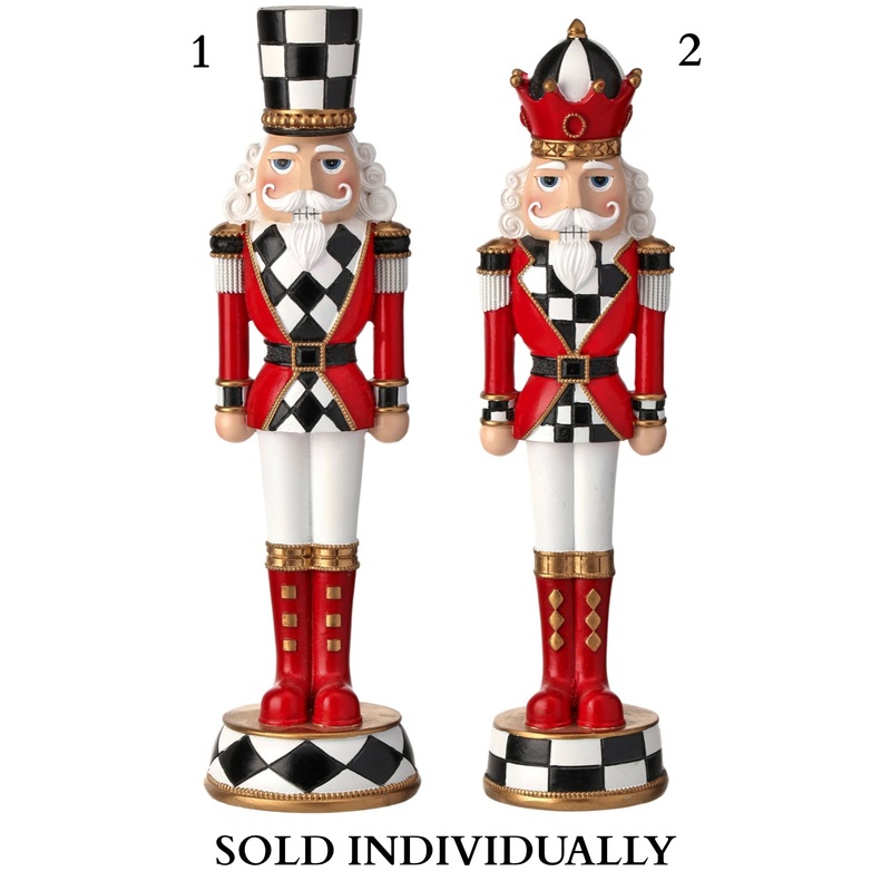 13 Resin Nutcracker On Base (2 styles – sold individually)