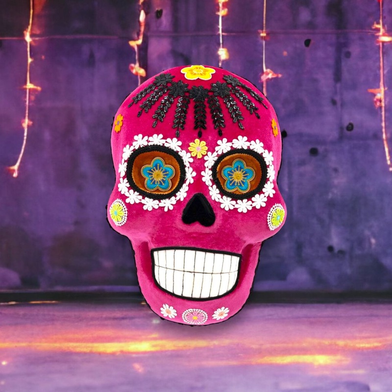 15.5 Purple Skeleton Head