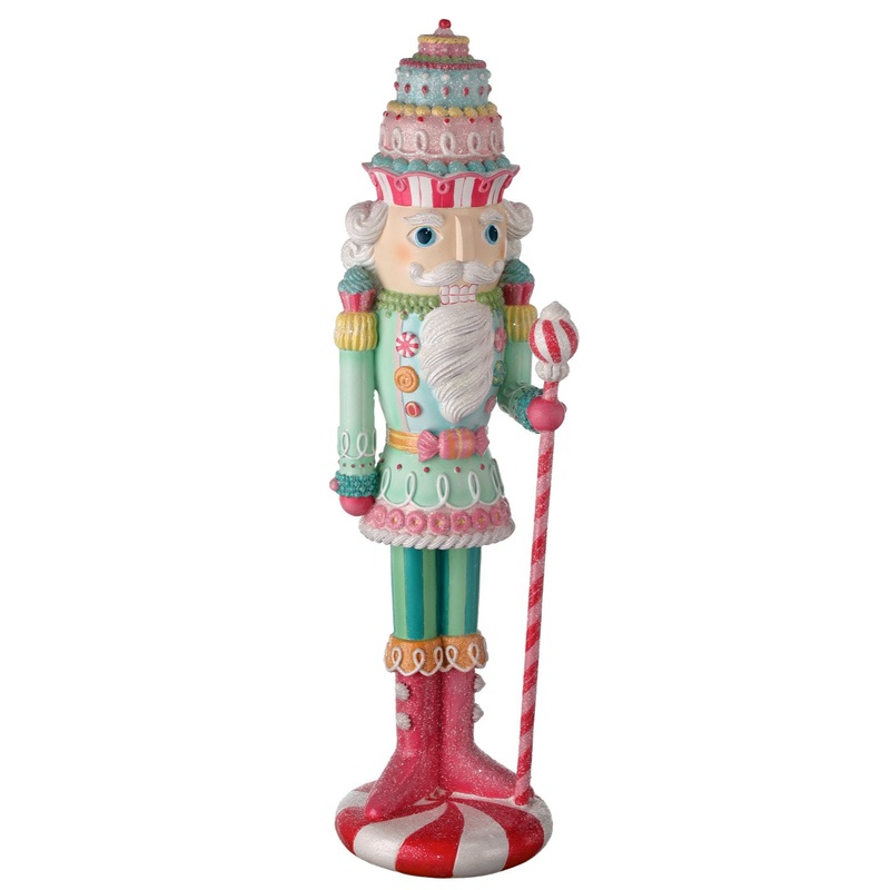 22 Resin Pastel Peppermint Nutcracker
