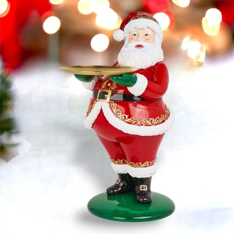 24 Santa w/Serving Tray
