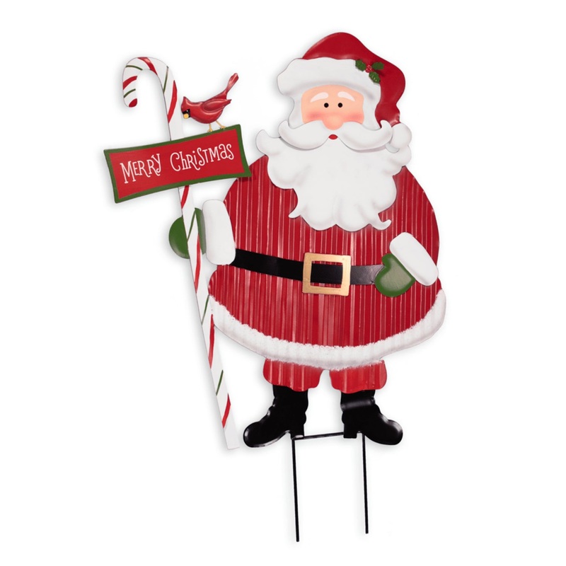32 Metal Santa Stake