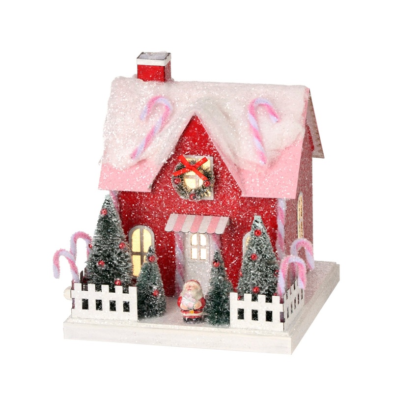 8.5 LED Cardboard Candy Lane House