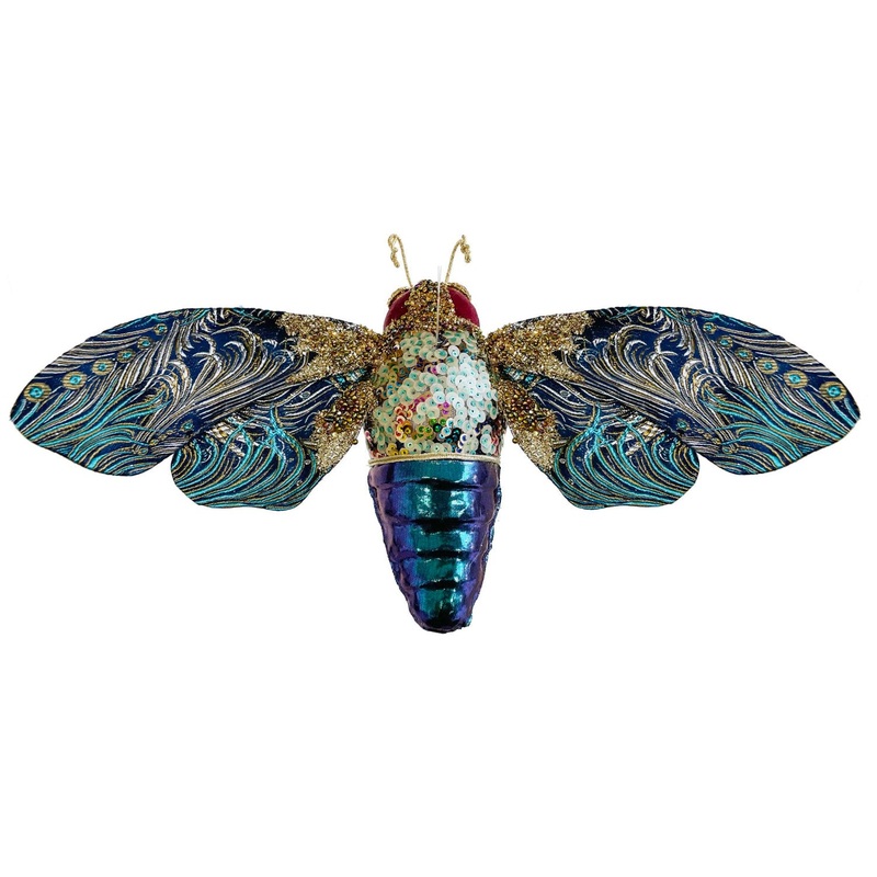Night Fly Ornament – Purple & Green, 14.2
