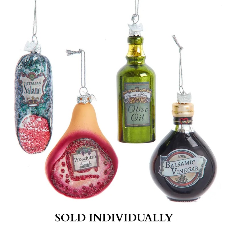 Noble Gems Italian Food Glass Ornaments (4 Styles  Sold individually)