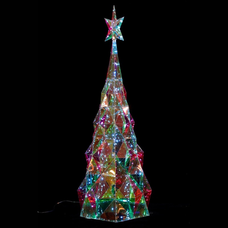 Prismatic Iridescent Diamond Christmas Tree, 65.75