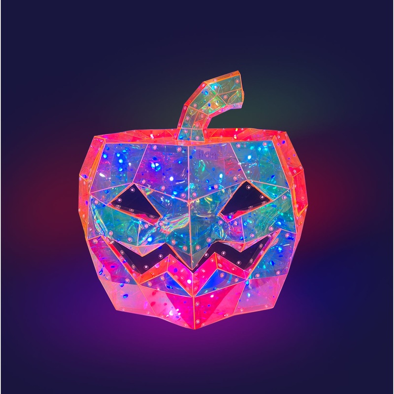 Prismatic Iridescent Halloween Jack o’ Lantern Pumpkin (RGB)11.8