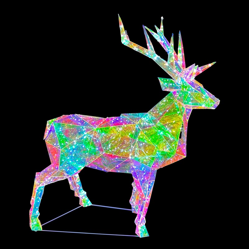 Prismatic Iridescent Large Reindeer, 57