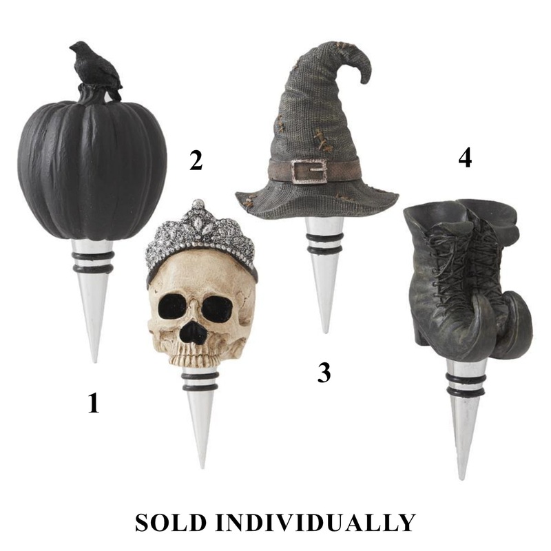 6 Halloween Bottle Stoppers (4 styles – sold individually)