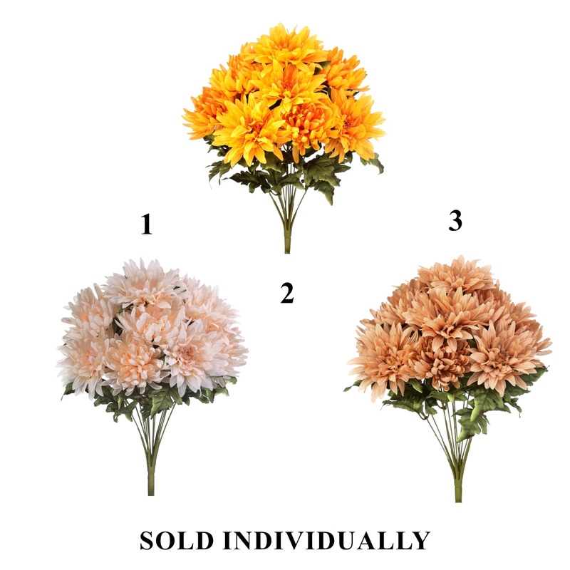 Autumn Chrysanthemum Bush, 22 (3 styles – sold individually)