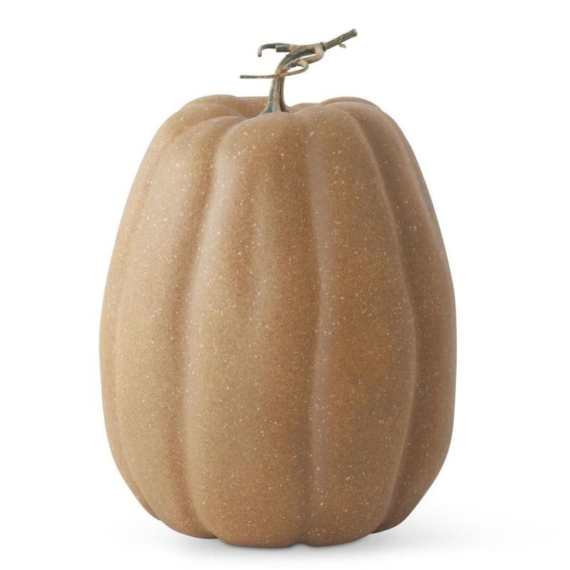 Brown & Cream Speckled Pumpkin, 14.25
