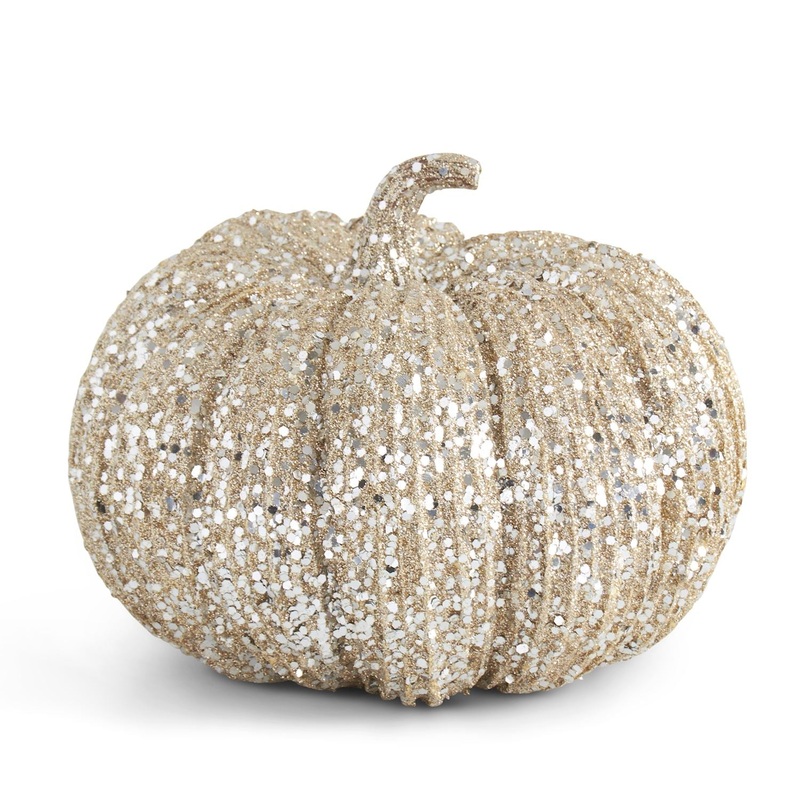 Champagne Glitter & Sequin Pumpkin, 8