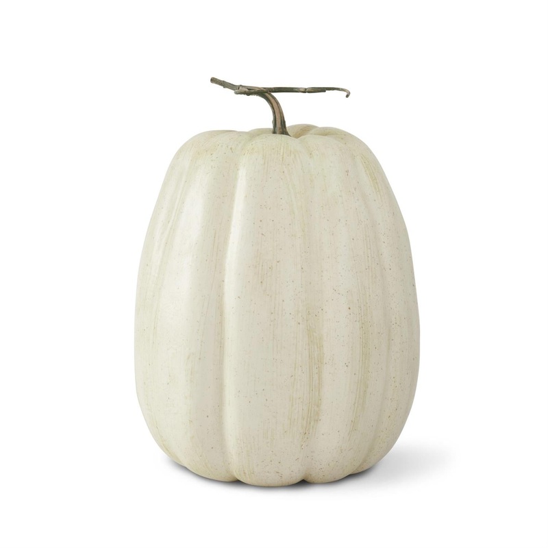 Cream & Tan Speckled Tall Pumpkin, 14.25