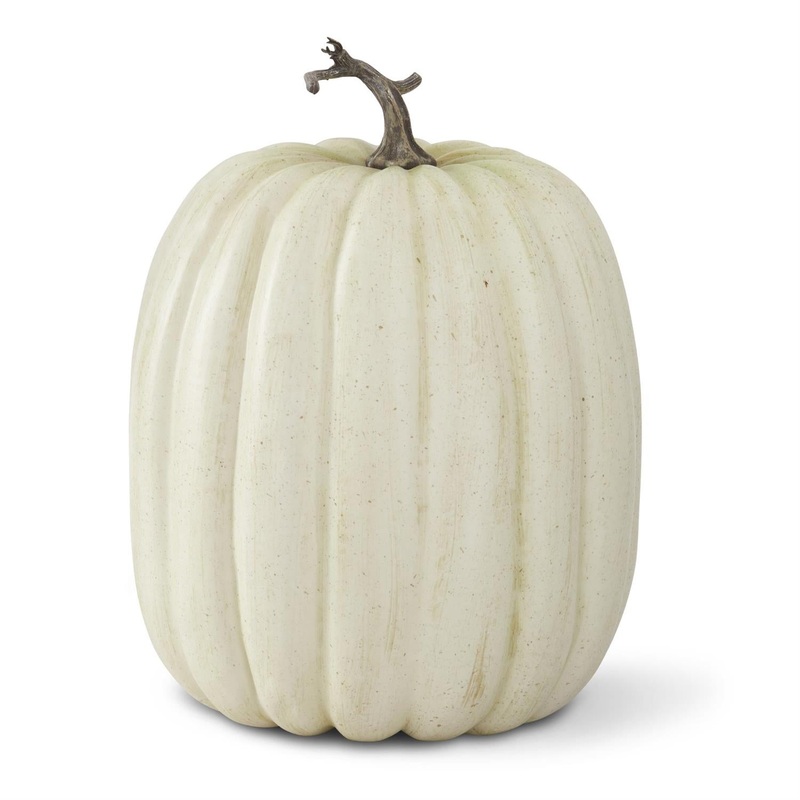 Cream & Tan Speckled Tall Pumpkin, 19