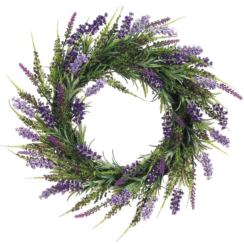 Lavender Wreath (Purple Lavender & Greenery), 17