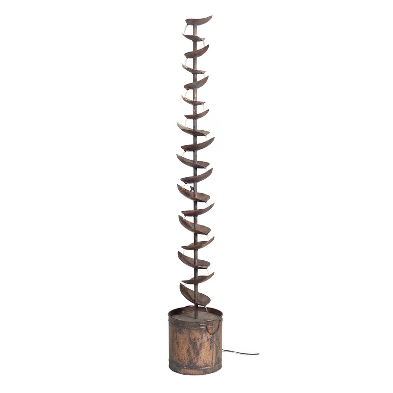 Metal Leaf Fountain w/UL Pump, 62.5